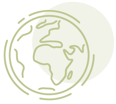Sustainability globe icon